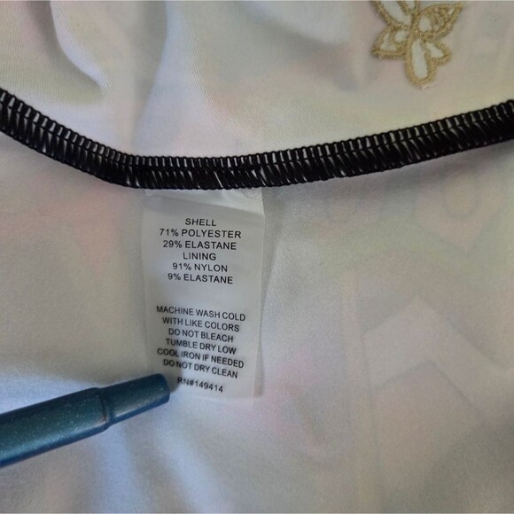 Johnny Was Bee Active Scoop Neck Fit And Flare Tennis Dress Multi Color Large - Picture 14 of 16